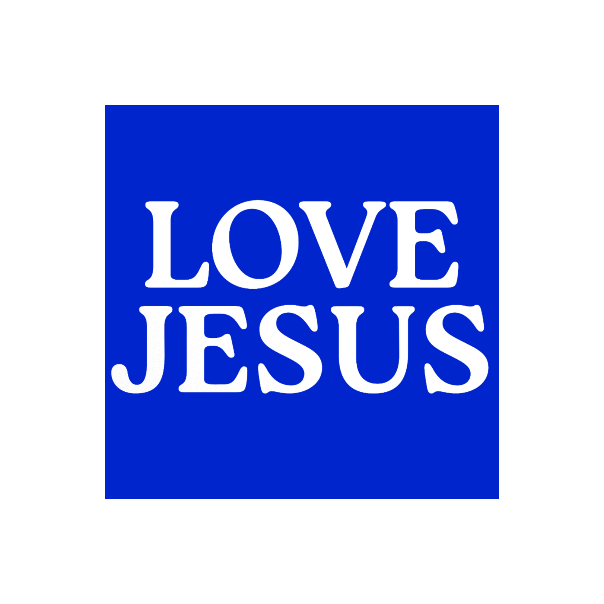 Love Jesus Sticker