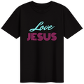 Love Jesus Retro Christian T-Shirt by Love Jesus Company — product view 1